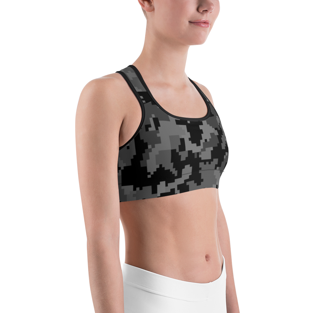 DIGITA BLACK #A1 CAMOUFLAGE SPORTS BRA