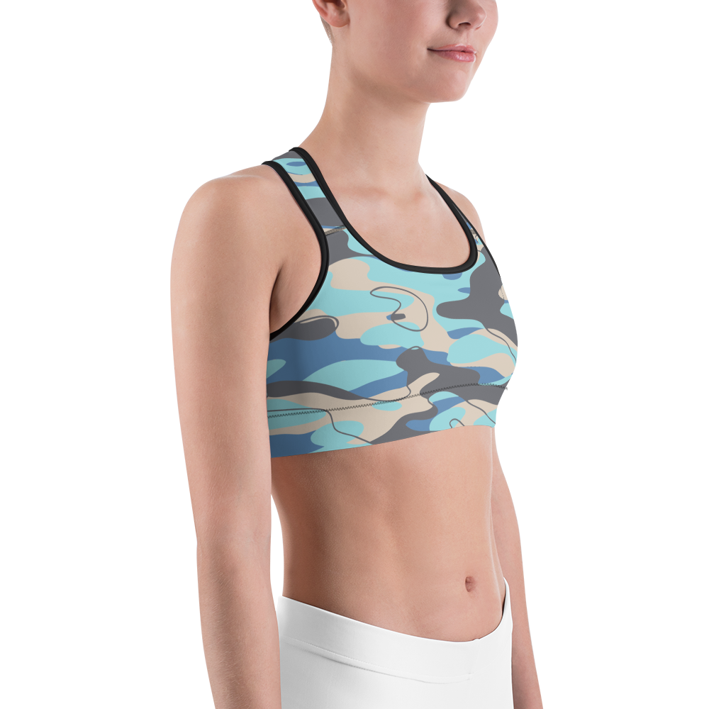 TIDEWAY WINTER #A1 CAMOUFLAGE SPORTS BRA
