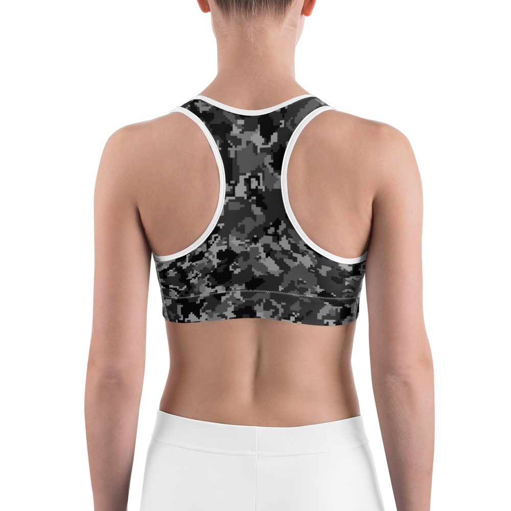 DIGITA BLACK #E1 CAMOUFLAGE SPORTS BRA