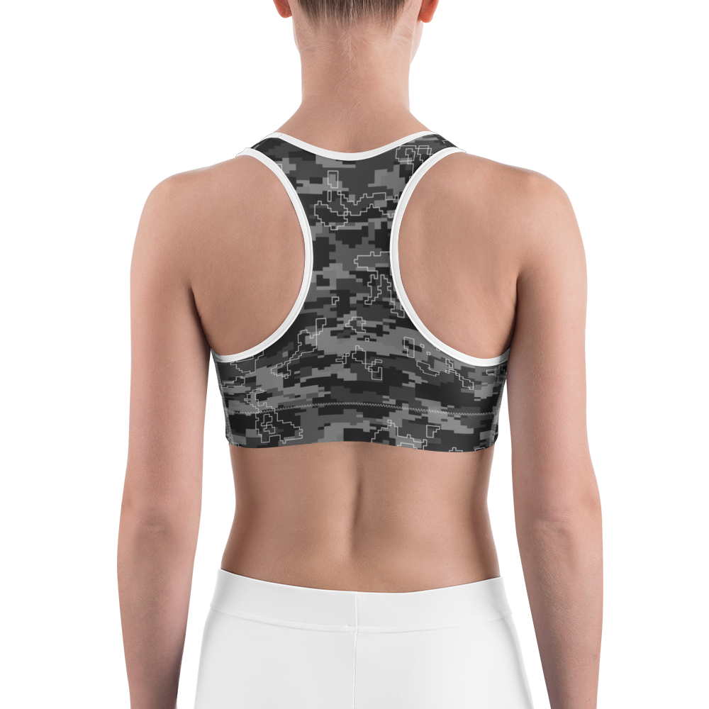DIGITA BLACK #D1 CAMOUFLAGE SPORTS BRA