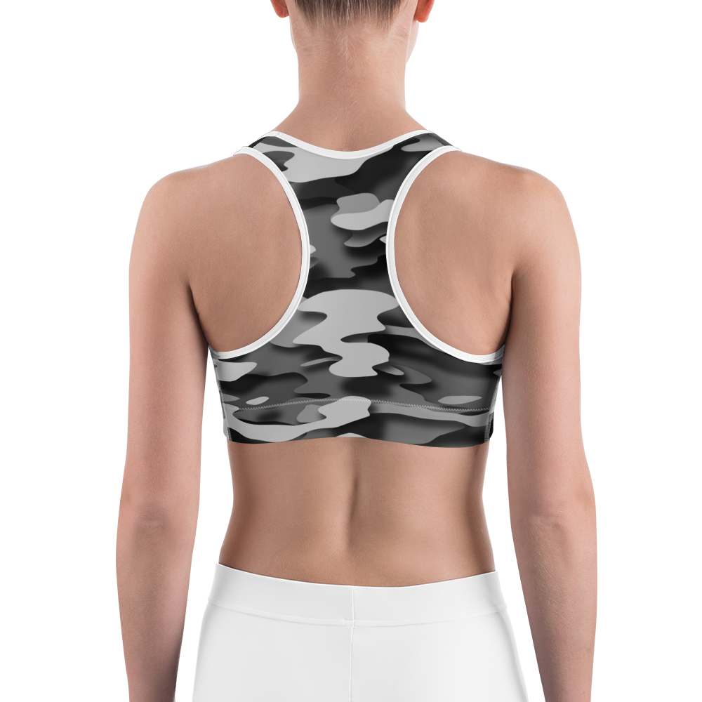 GULF BLACK #D1 CAMOUFLAGE SPORTS BRA
