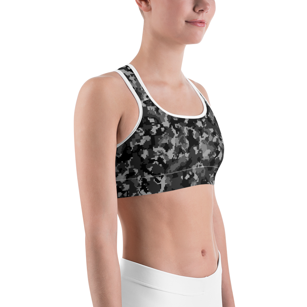 DIGITA BLACK #E1 CAMOUFLAGE SPORTS BRA