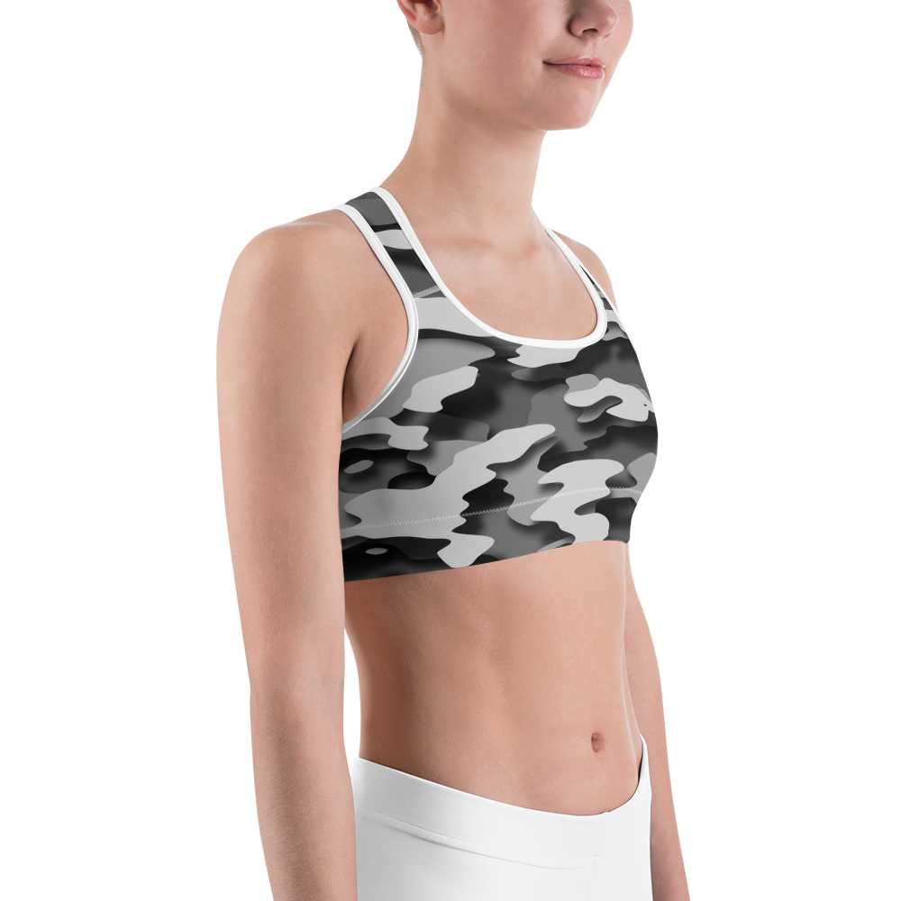 GULF BLACK #D1 CAMOUFLAGE SPORTS BRA