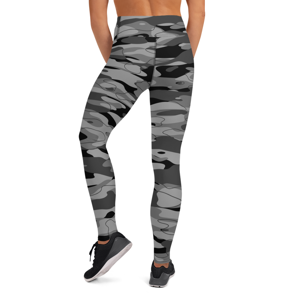 TIDEWAY BLACK #A1 CAMOUFLAGE YOGA LEGGING