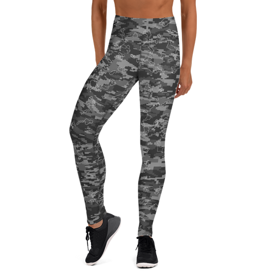DIGITA GREY #C CAMOUFLAGE YOGA LEGGING