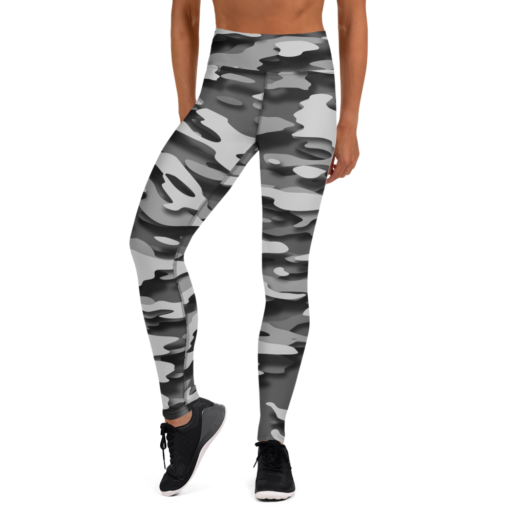 GULF BLACK #D CAMOUFLAGE YOGA LEGGING