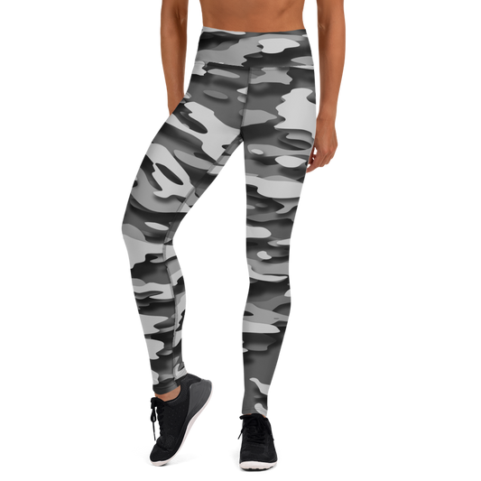 GULF BLACK #D CAMOUFLAGE YOGA LEGGING