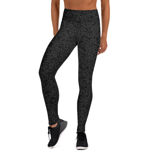 LAVA BLACK #A1 CAMOUFLAGE YOGA LEGGING