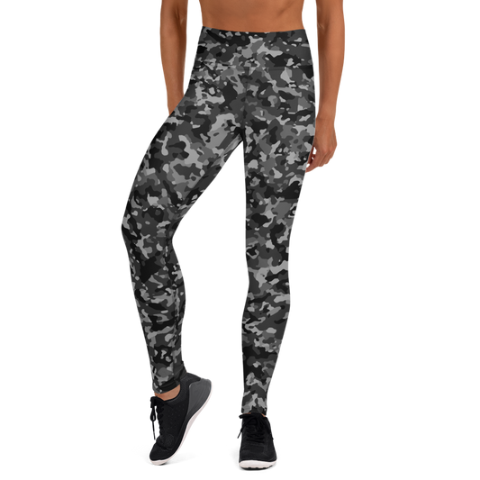 BLIZZA BLACK #A1 CAMOUFLAGE YOGA LEGGING