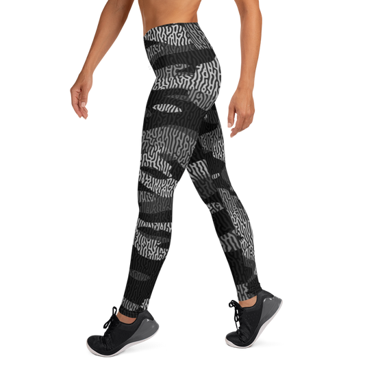 GULF BLACK #C1 CAMOUFLAGE YOGA LEGGING