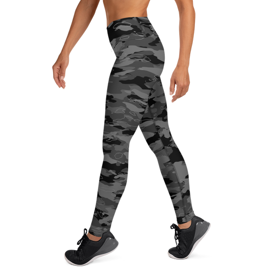 MARSHO BLACK #A1 CAMOUFLAGE YOGA LEGGING