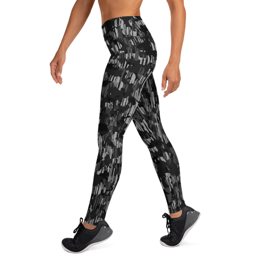 SAVANNAH BLACK #A1 CAMOUFLAGE YOGA LEGGING