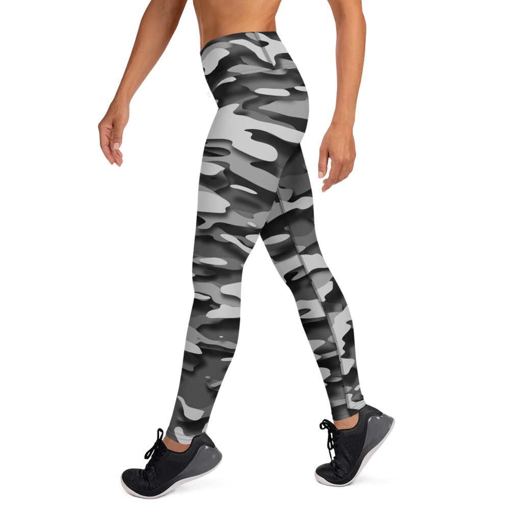 GULF BLACK #D CAMOUFLAGE YOGA LEGGING