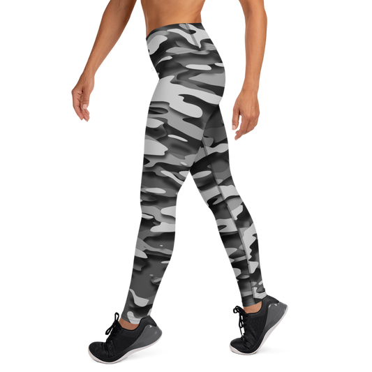 GULF BLACK #D CAMOUFLAGE YOGA LEGGING