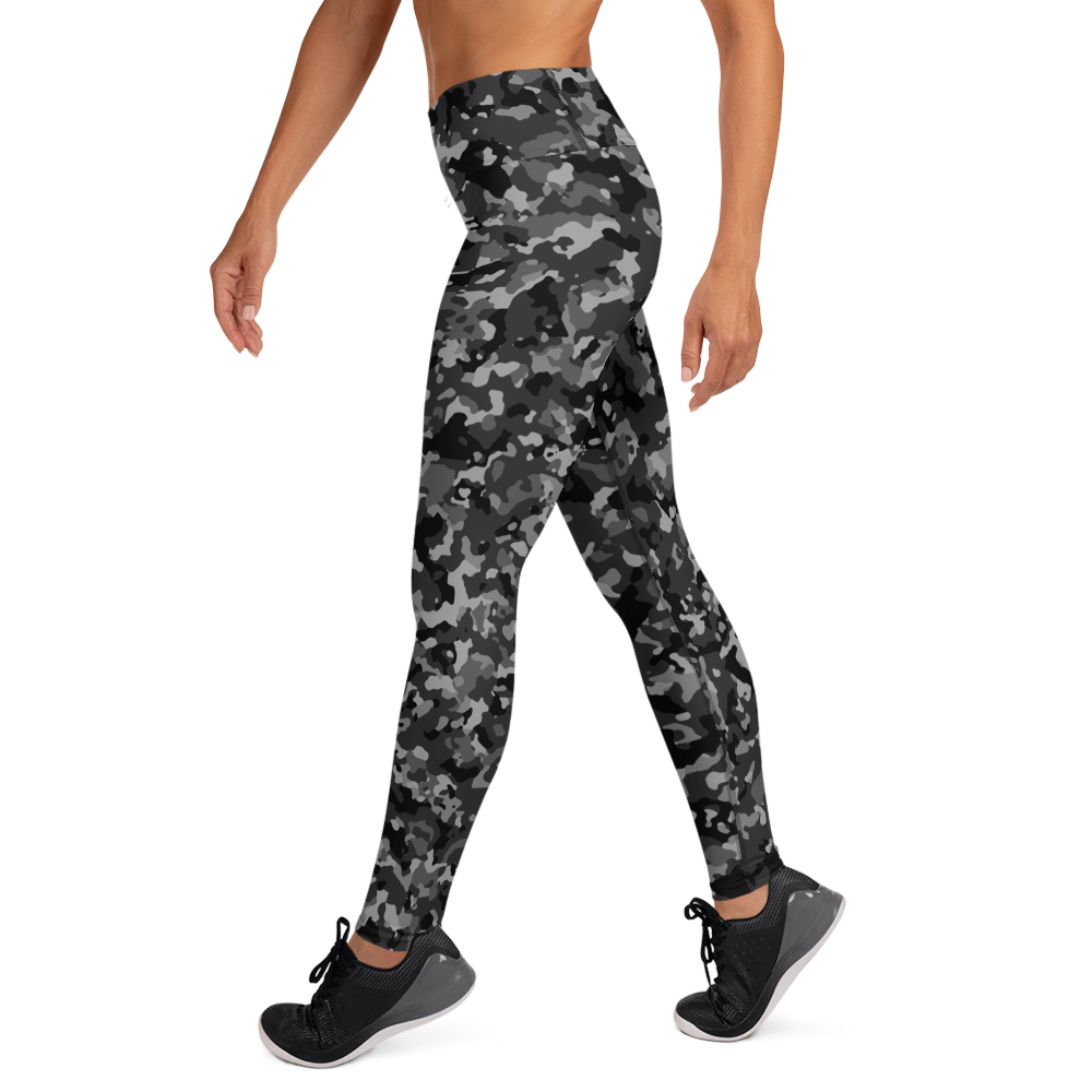 BLIZZA BLACK #A1 CAMOUFLAGE YOGA LEGGING