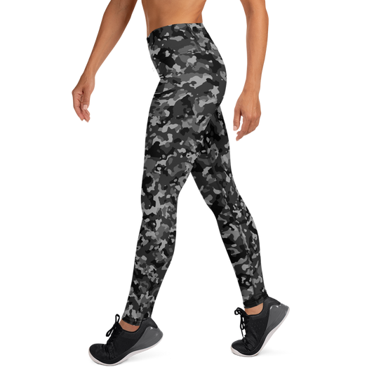 BLIZZA BLACK #A1 CAMOUFLAGE YOGA LEGGING