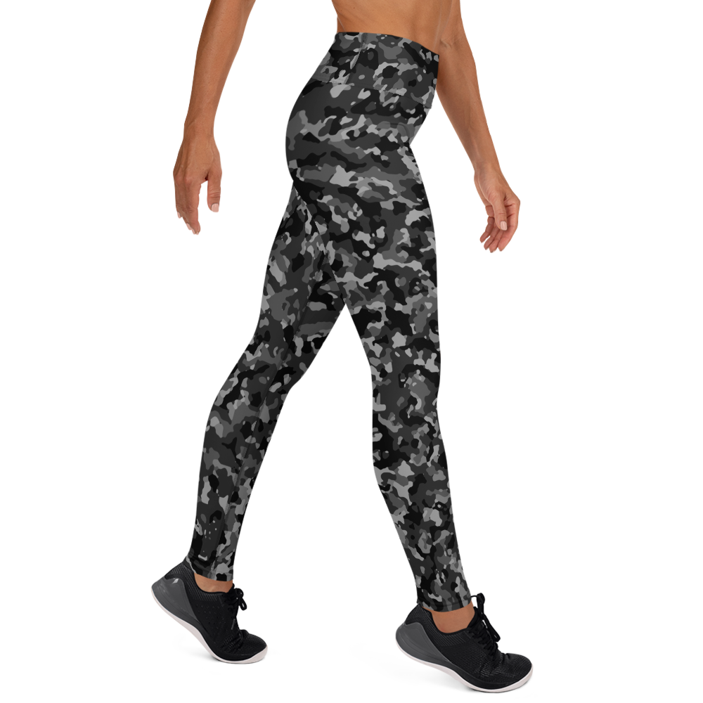 BLIZZA BLACK #A1 CAMOUFLAGE YOGA LEGGING