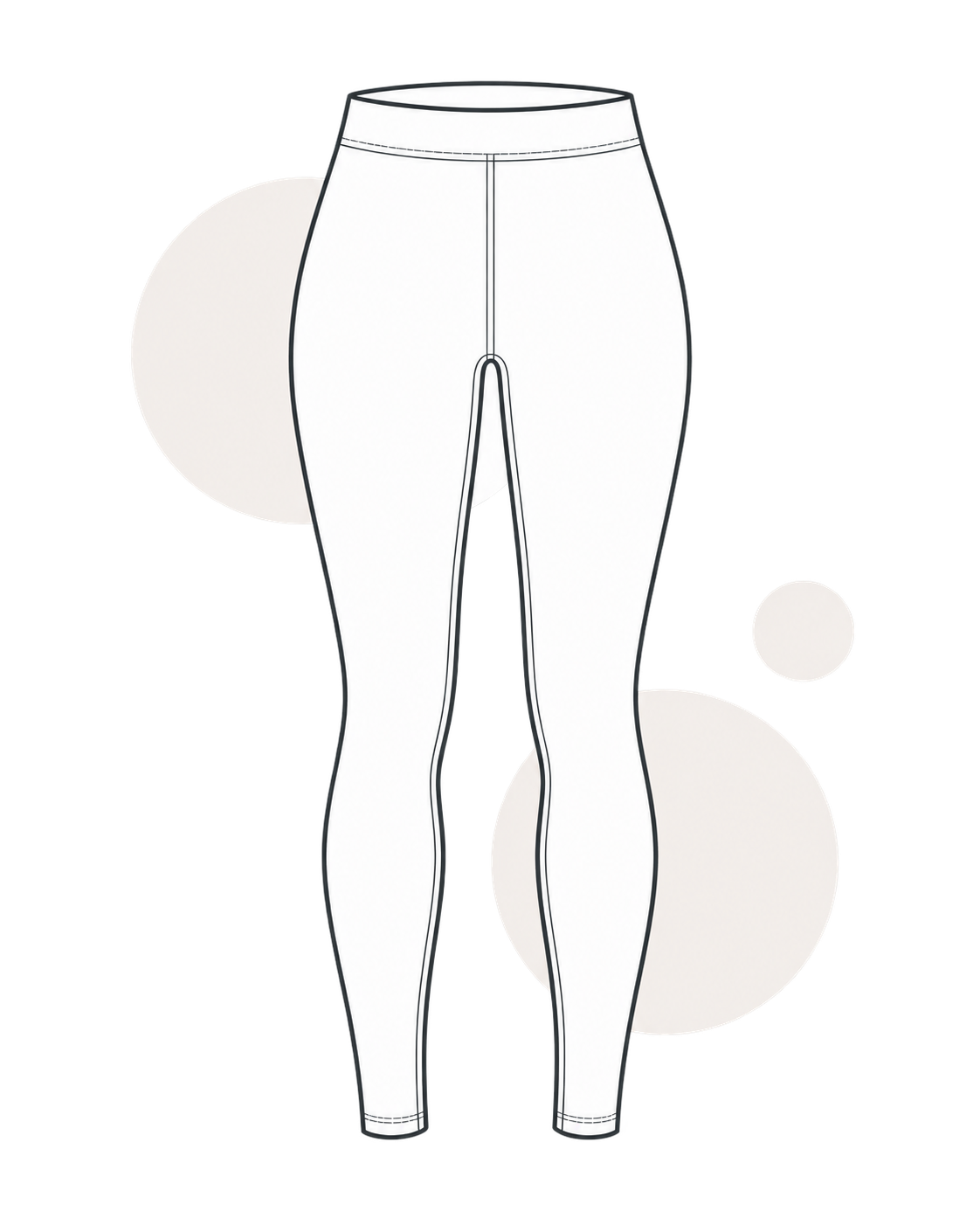 Front-view red Comfort Leggings product image