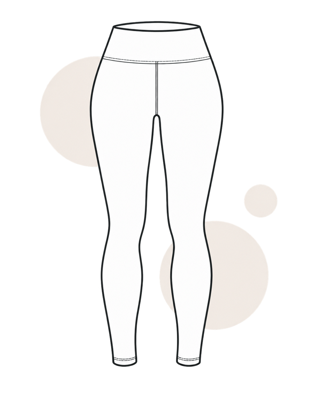 Front-view red high-rise Yoga Leggings product image