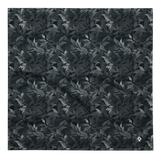 Pattern of layered leafy foliage in overlapping dark tones forming a subtle and immersive camouflage, from the Folia #A design by Scarfhold.