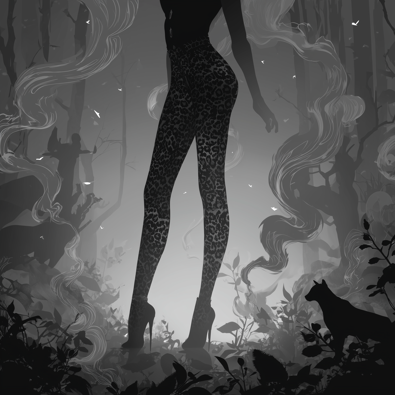 Black Camouflage Leggings