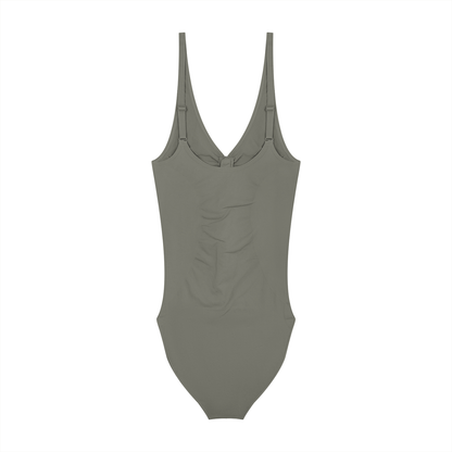 Women’s Full-Zip Ruched Bodysuit