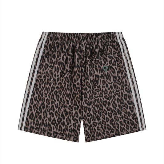 Camo Line — Heavyweight Leopard Drawstring Shorts