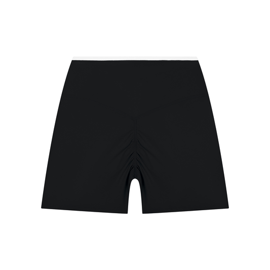 Women’s Colour-Block High-Rise Yoga Shorts