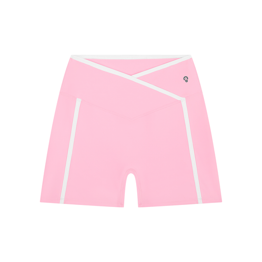 Women’s Colour-Block High-Rise Yoga Shorts