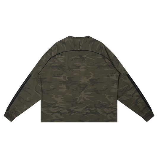 Camo Line — Camo-Piped Raglan Long-Sleeve T-Shirt