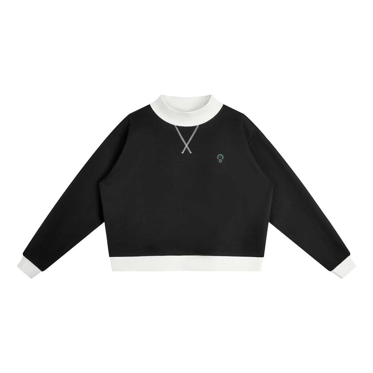 Women’s Fleece Mock-Neck Crew Sweatshirt