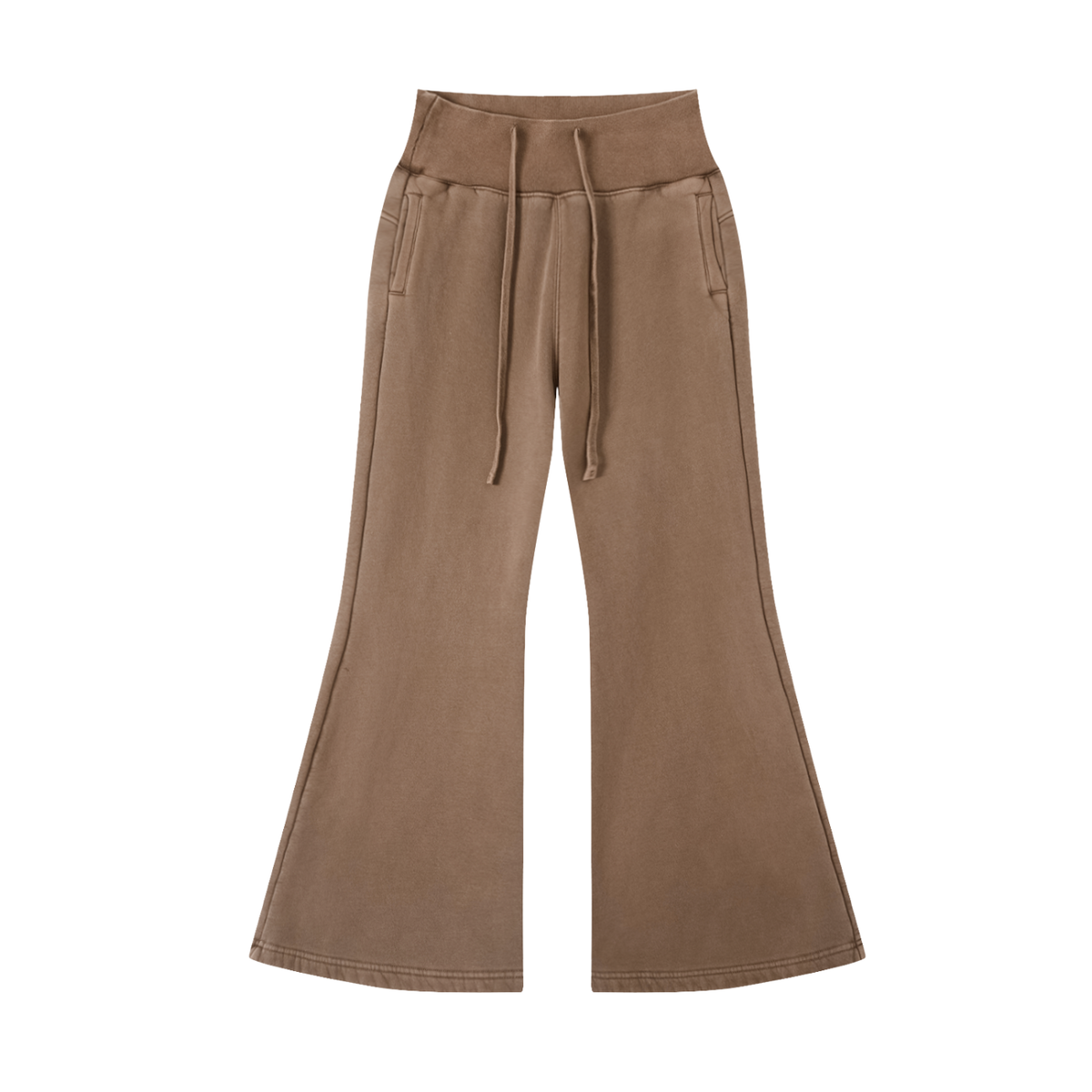 Women’s Vintage-Wash Flared Fleece Pants