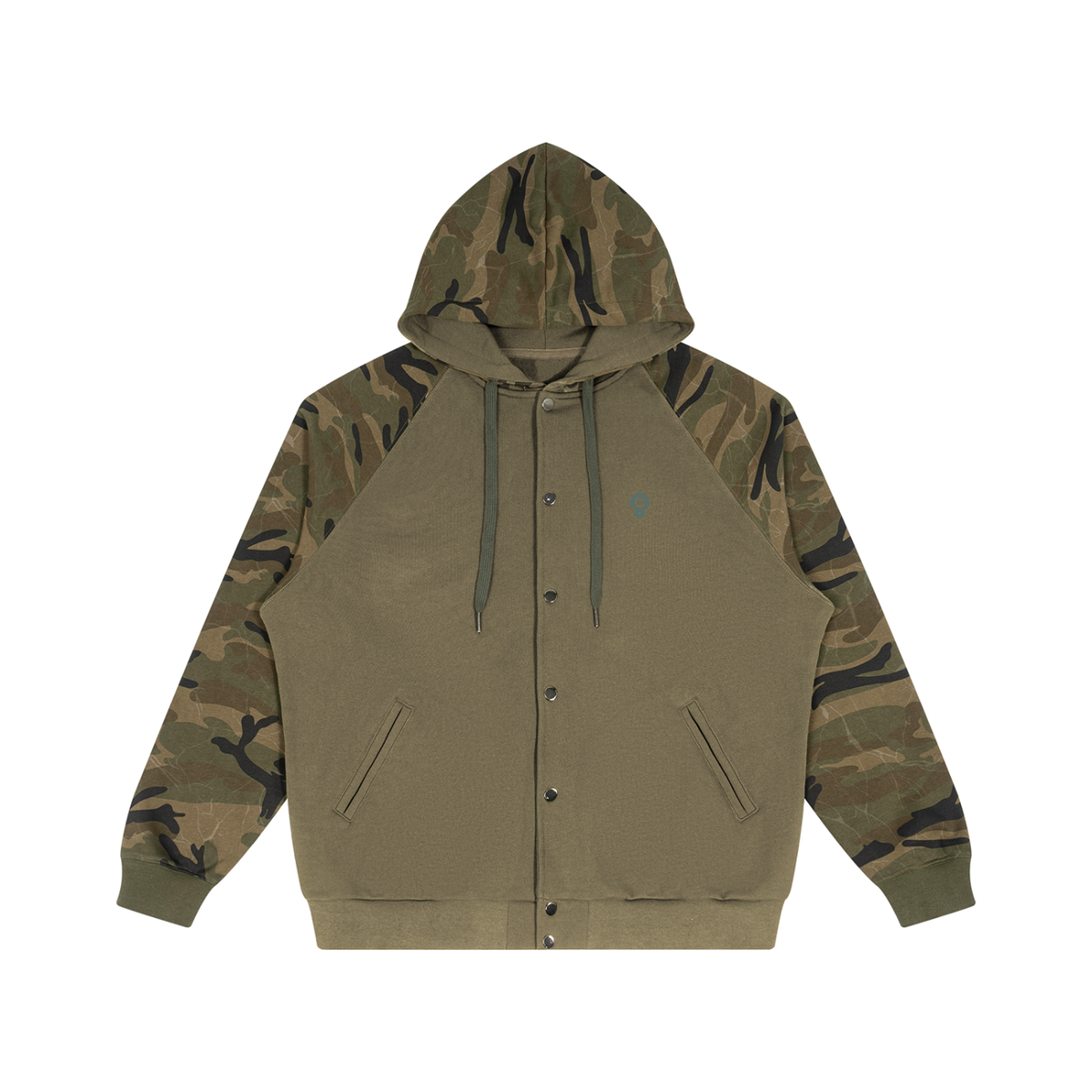 Camo Line — Camo-Splice Raglan Zip Hoodie