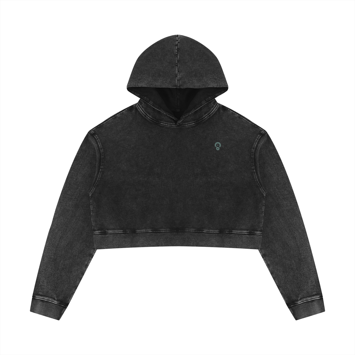 Women’s Mineral-Wash Cropped Hoodie