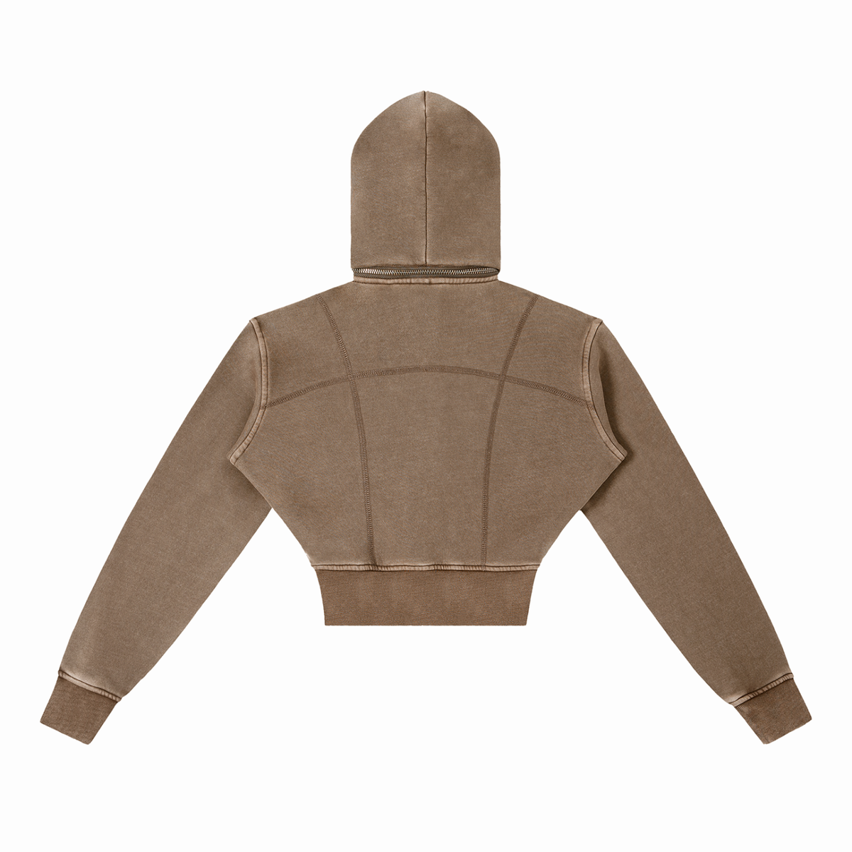 Women’s Vintage-Wash Cropped Fleece Hoodie