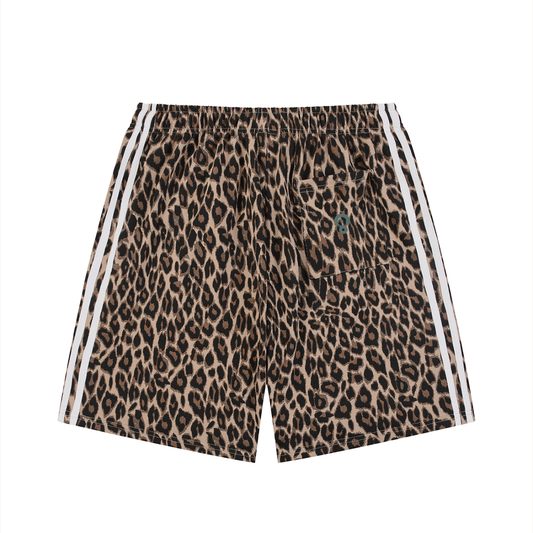 Camo Line — Heavyweight Leopard Drawstring Shorts