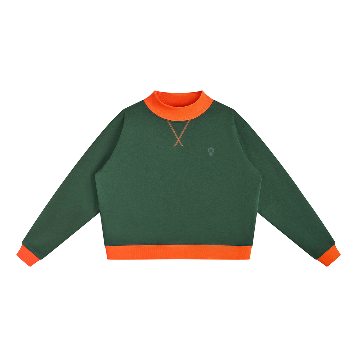 Women’s Fleece Mock-Neck Crew Sweatshirt