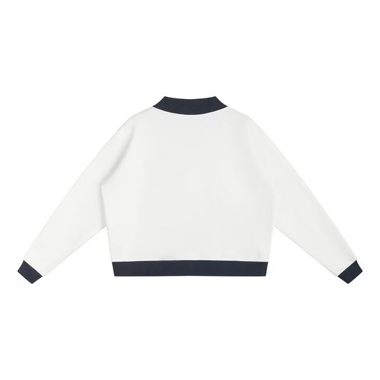 Women’s Fleece Mock-Neck Crew Sweatshirt