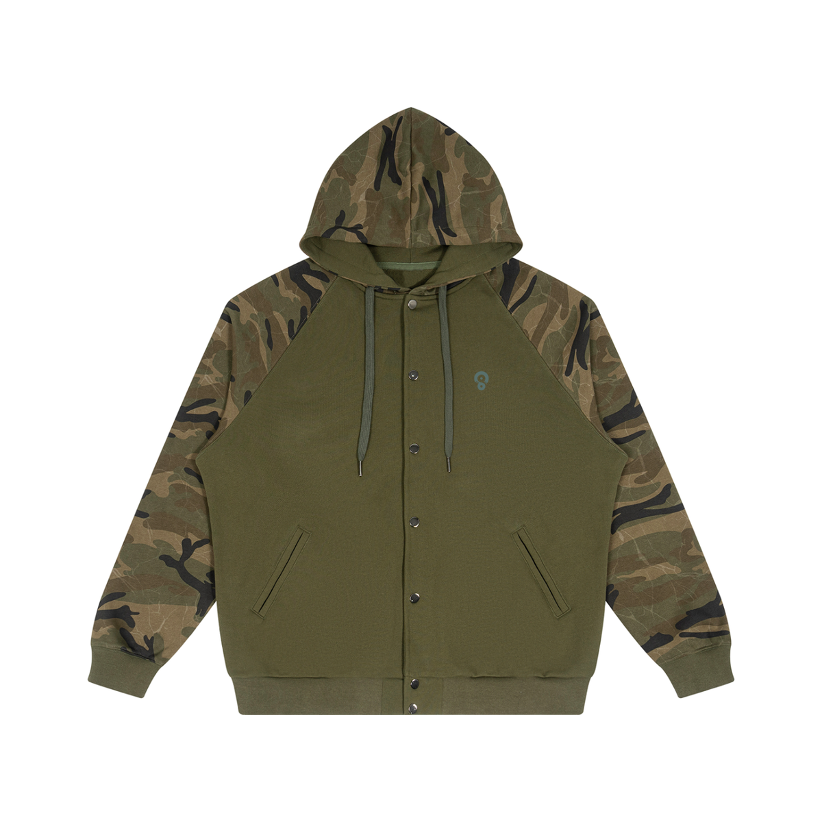 Camo Line — Camo-Splice Raglan Zip Hoodie