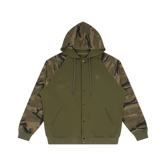 Camo Line — Camo-Splice Raglan Zip Hoodie