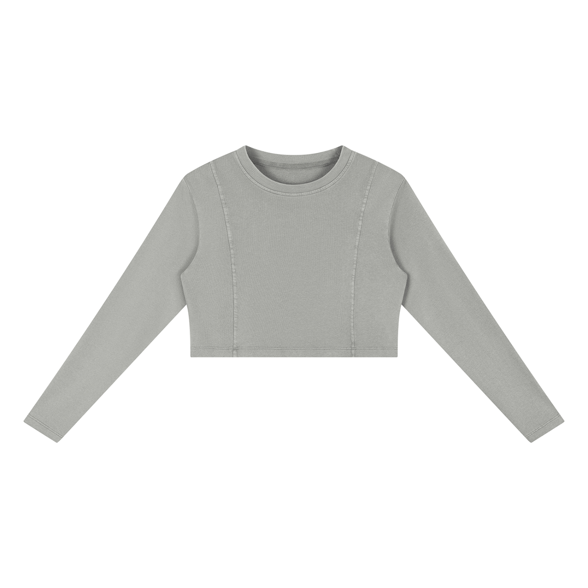 Contour Line | Women’s Mineral-Wash Cropped Sweatshirt