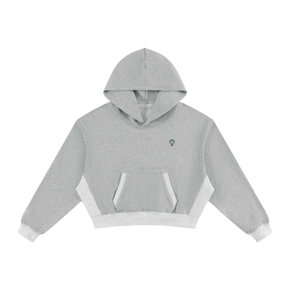 Flat Line | Women’s Colour-Block Cropped Hoodie