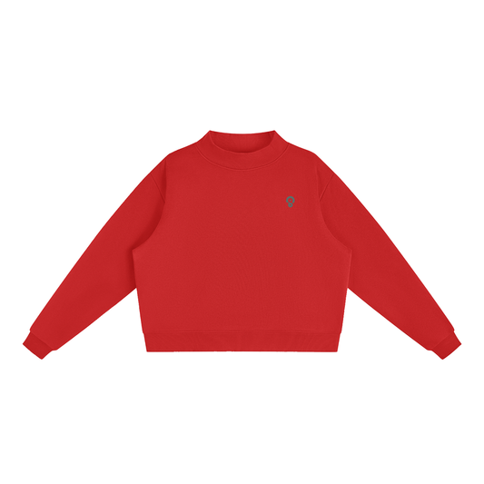 Women’s Essential Fleece Mock-Neck Sweatshirt