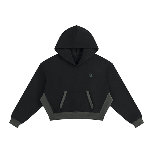 Flat Line | Women’s Colour-Block Cropped Hoodie
