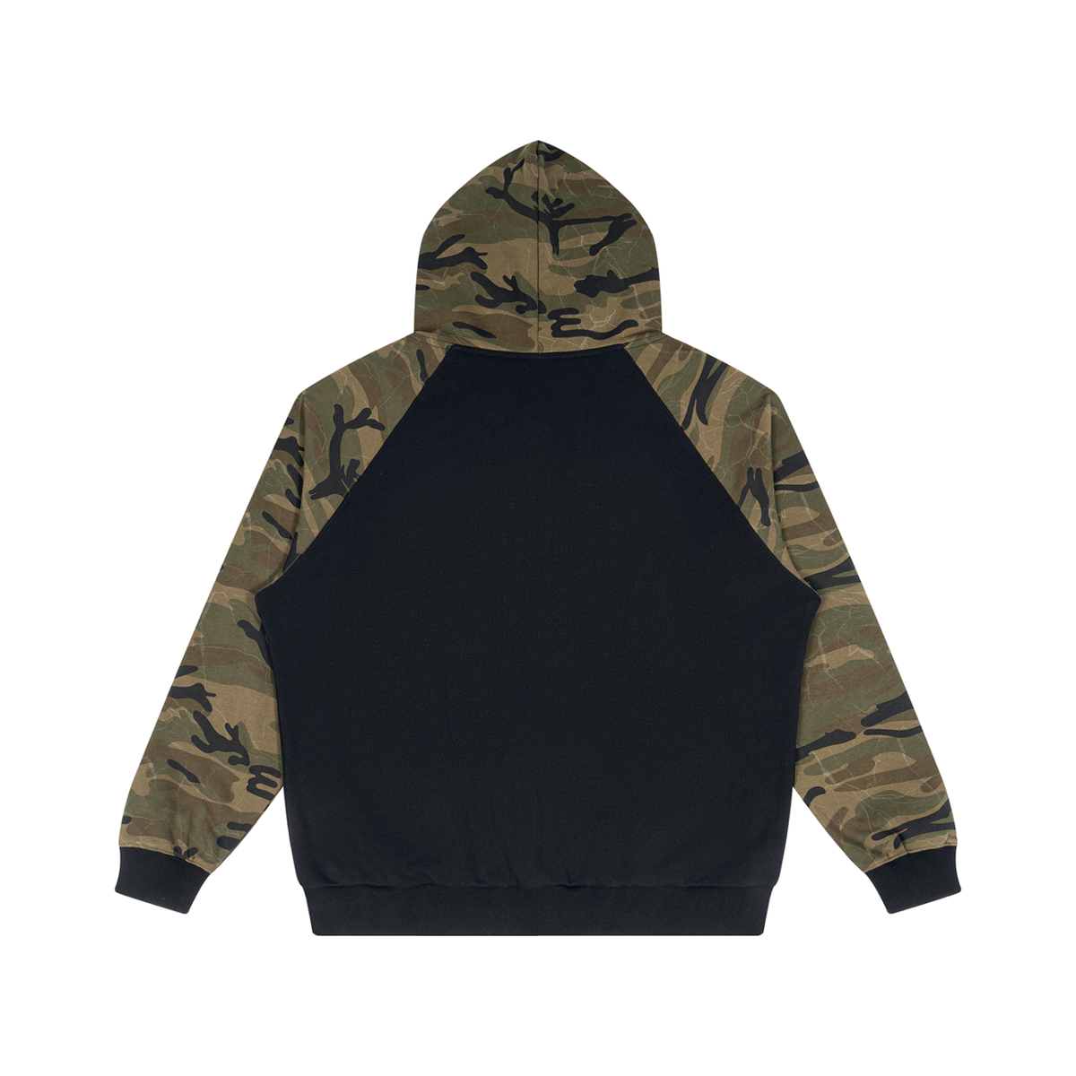 Camo Line — Camo-Splice Raglan Zip Hoodie