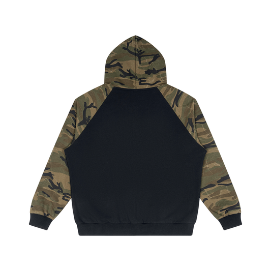 Camo Line — Camo-Splice Raglan Zip Hoodie