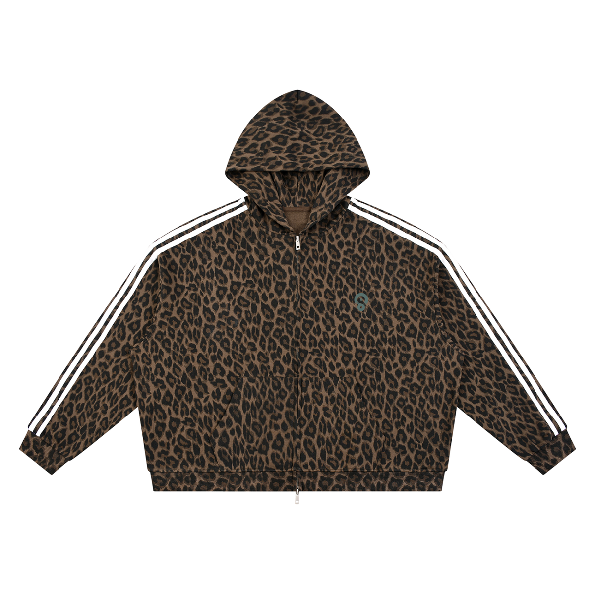 Camo Line — Heavyweight Leopard Full-Zip Hoodie