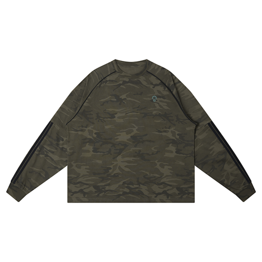 Camo Line — Camo-Piped Raglan Long-Sleeve T-Shirt
