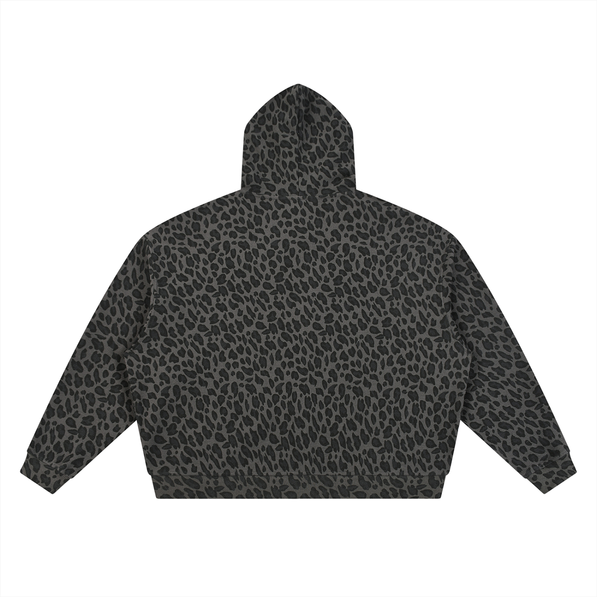Camo Line — Leopard Waffle Full-Zip Hoodie