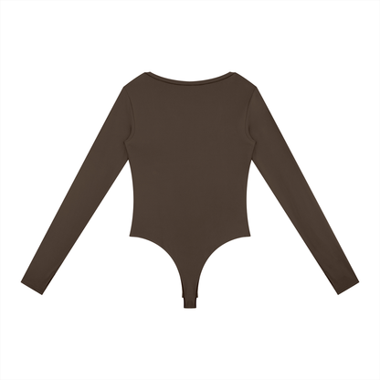 Women's Tight Long Sleeve Yoga Bodysuit